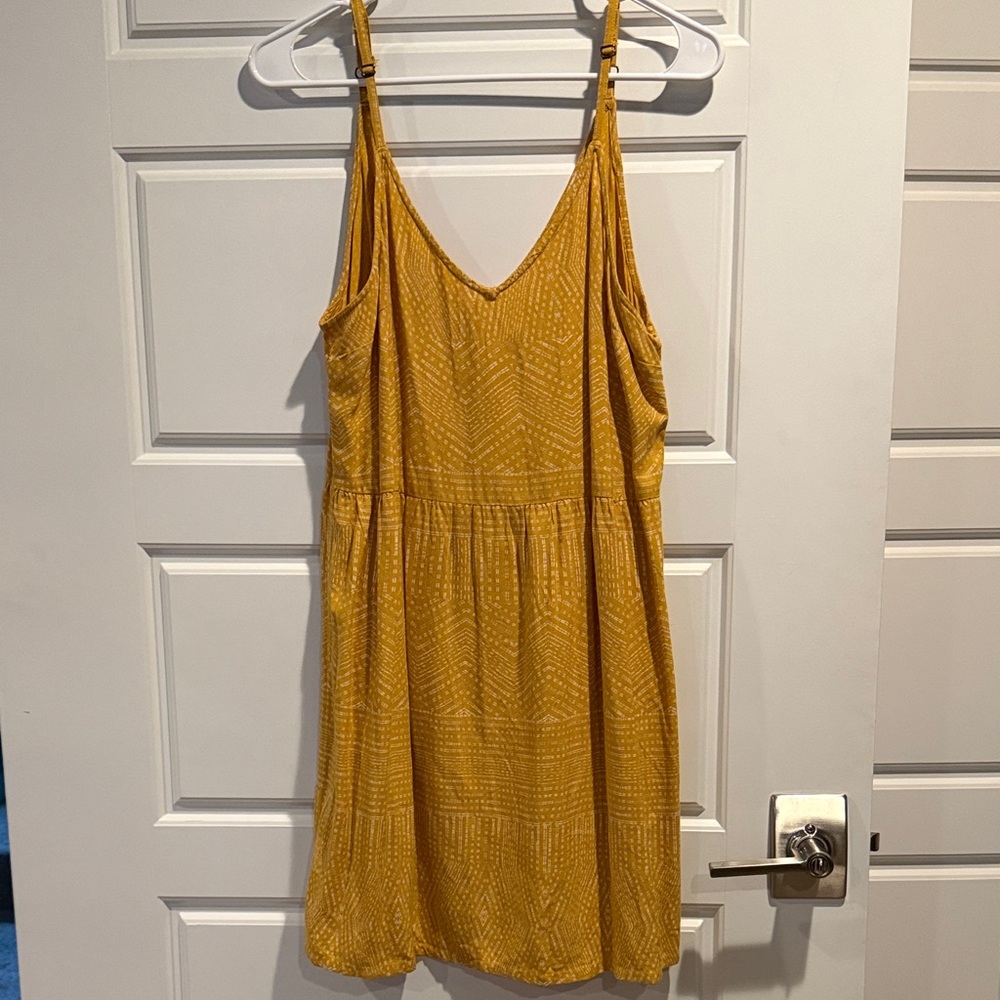 RVCA Mustard Mini Dress